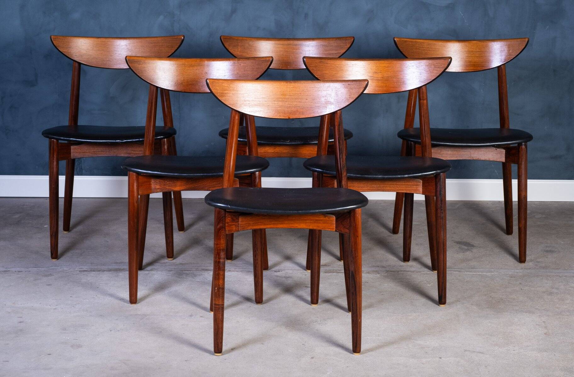 Vintage Rosewood Chairs by Kurt Østervig for KP Furniture, Denmark, 1960s, Set of 6