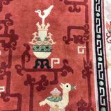 Tapis ancien chinois laine fait main 154x254 cm