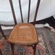 2 vintage caned bistro chairs