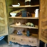 Old Bressane wardrobe in walnut and beech