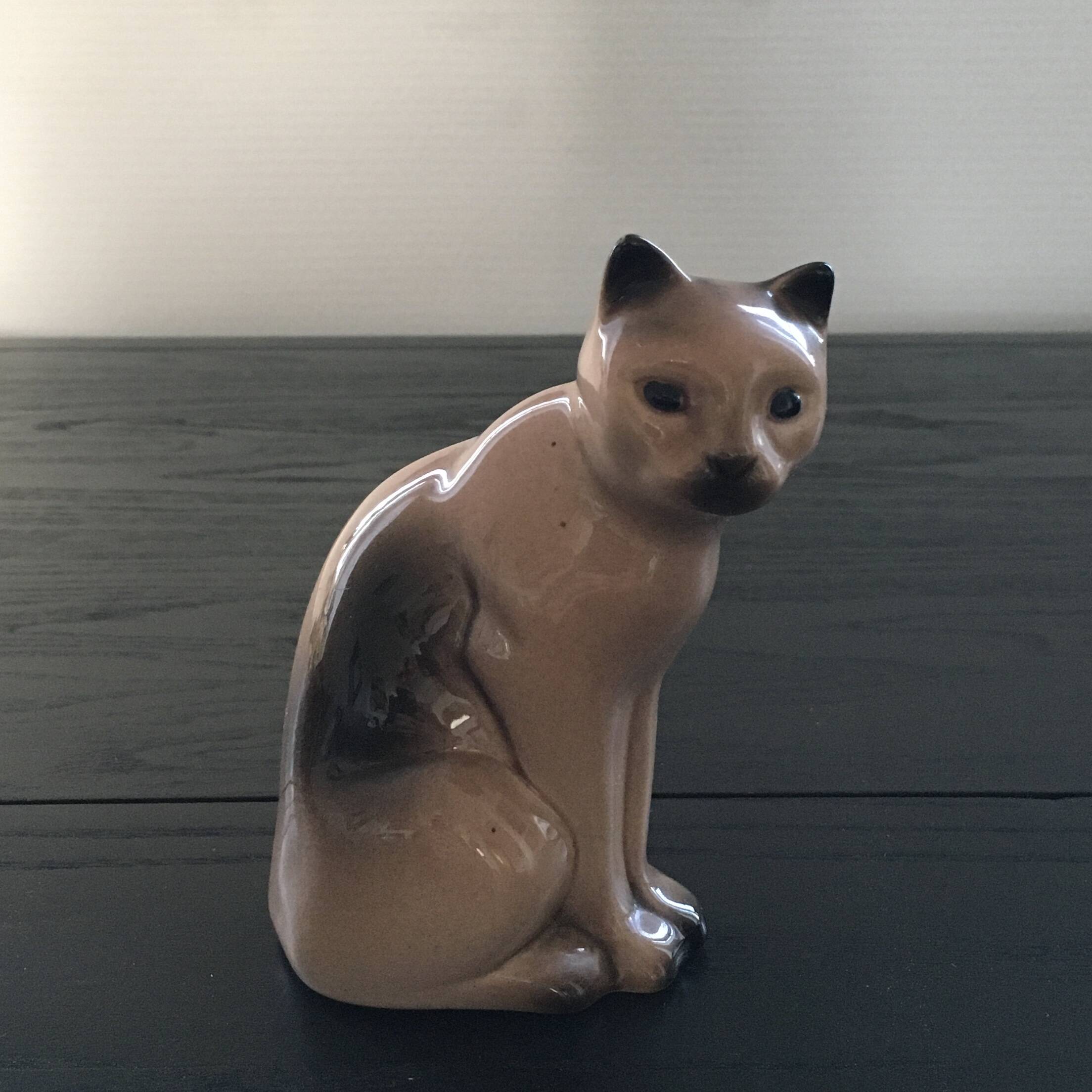 Antique ceramic cat