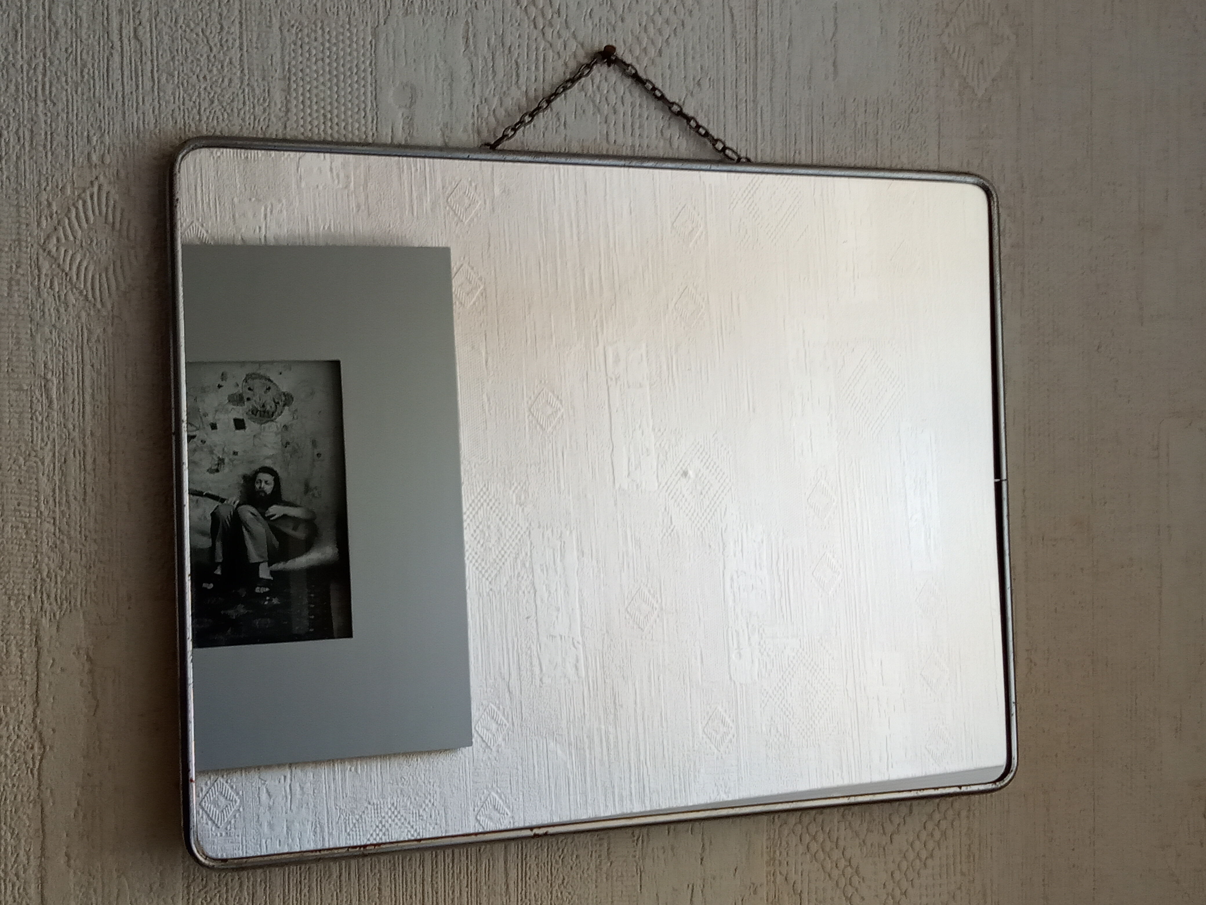 Barber's chain mirror 40×30 cm