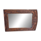 Miroir encadré en papier mâché Art Nouveau français vers 1900