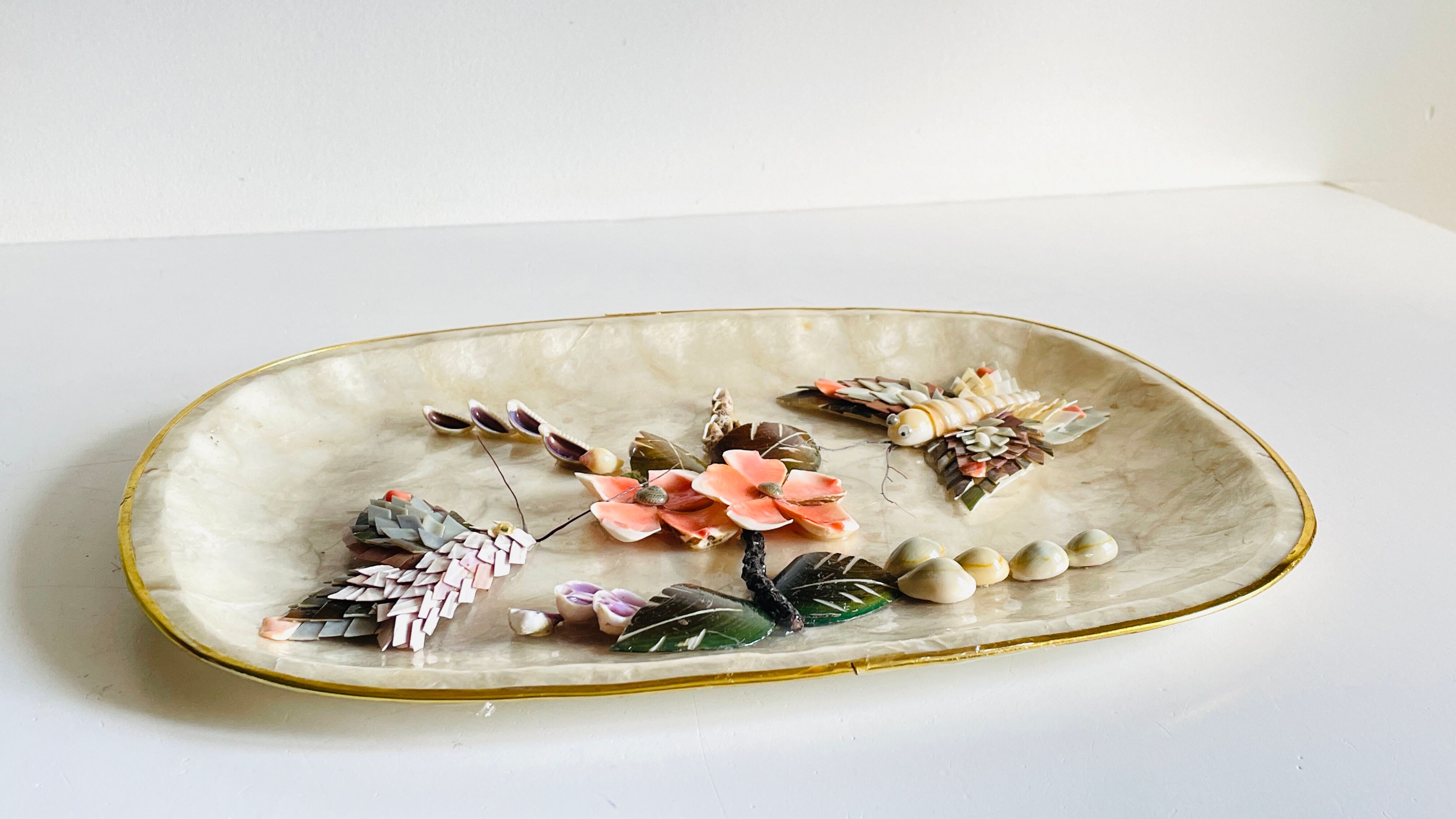 Decorative Shells Plateau Vintage