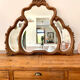 Beveled carved wooden mirror 120x103 vintage