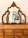 Miroir en bois sculpté biseauté 120x103 vintage