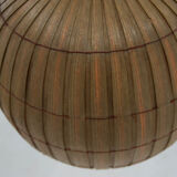 Mid-century wooden veneer pendant, uluv, 1960s