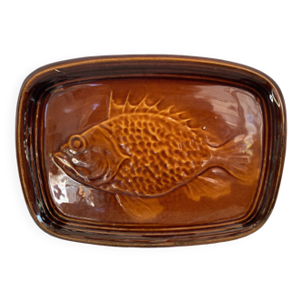 Fish dish Faïencerie Saint Clément 1304 France