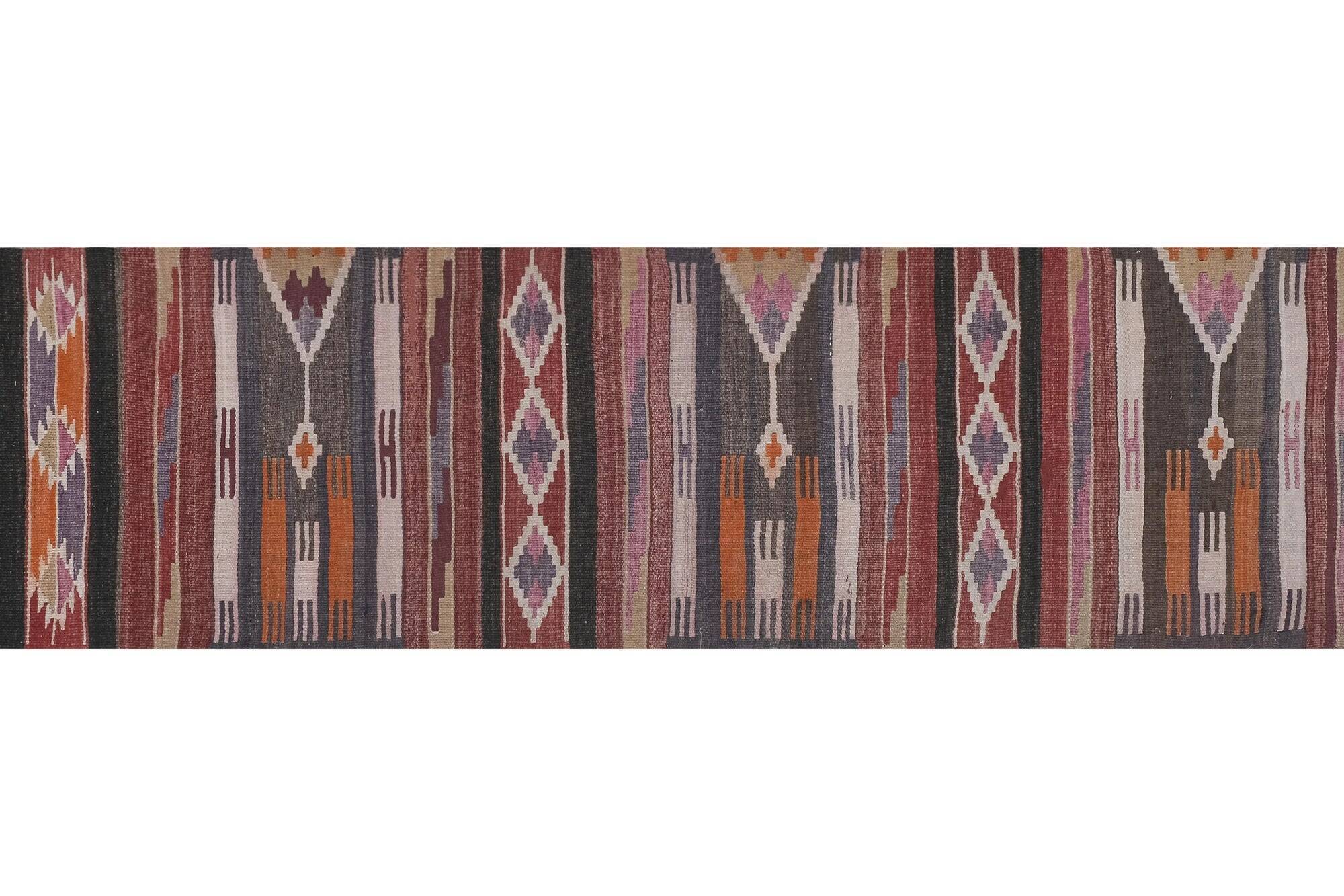 Vintage Turkish hallway rug 78x320 cm