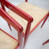 Scandinavian Dining Table with Chairs, 1960s