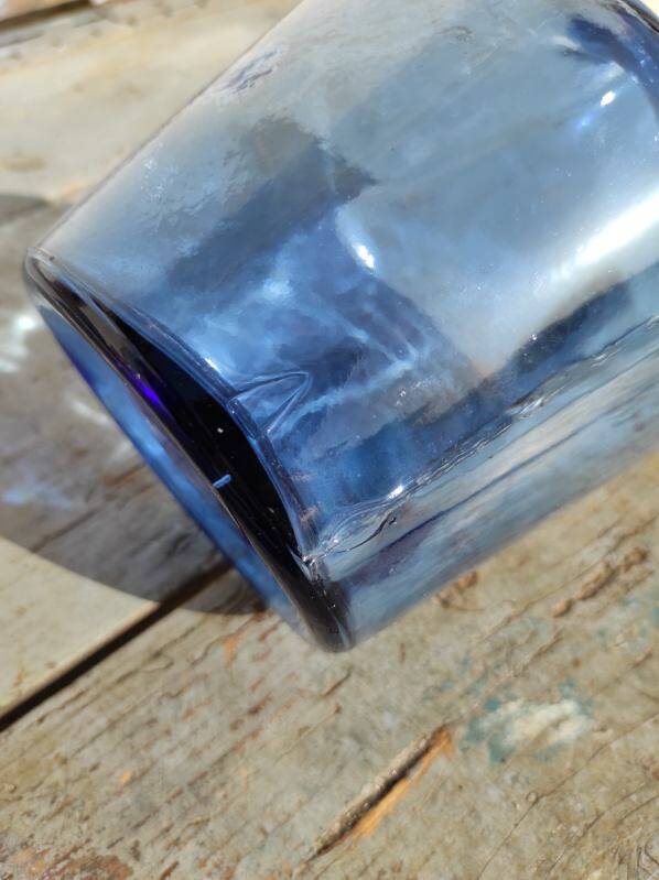 Demijohn j albinana transparent blue