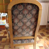 Voltaire chair with foot rest