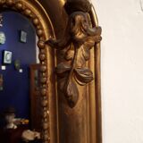 large mirror gilded fireplace eighteenth style