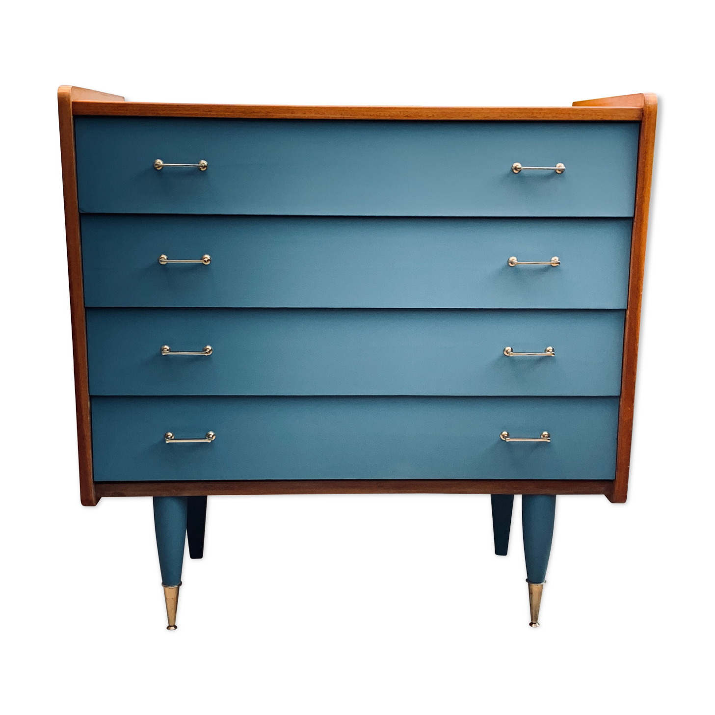 Grey blue vintage dresser