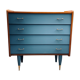 Grey blue vintage dresser