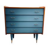 Grey blue vintage dresser
