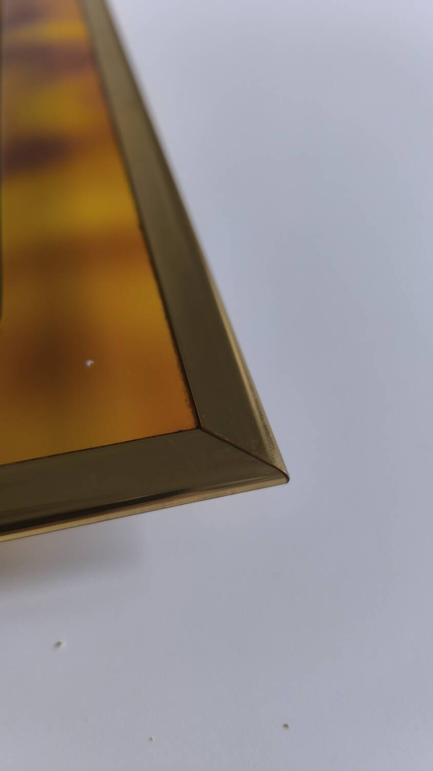 Lucite and gold metal tray by Christian Dior