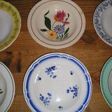 Set of 12 different hollow plates