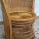 Fauteuil rotin style Emmanuelle 1970's