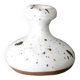 White speckled black ceramic vase with a neck, 1960s.