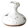 White speckled black ceramic vase with a neck, 1960s.