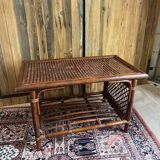 Bamboo and rattan table