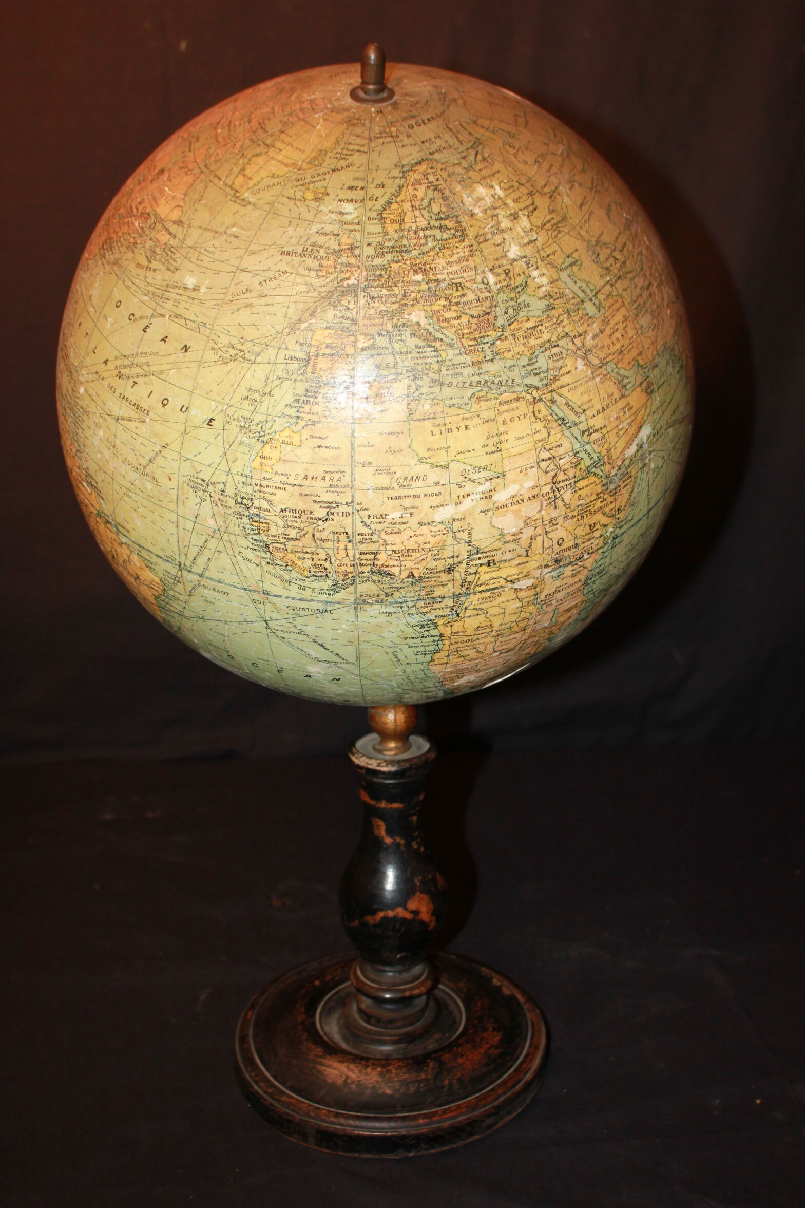 Globe terrestre 19ème