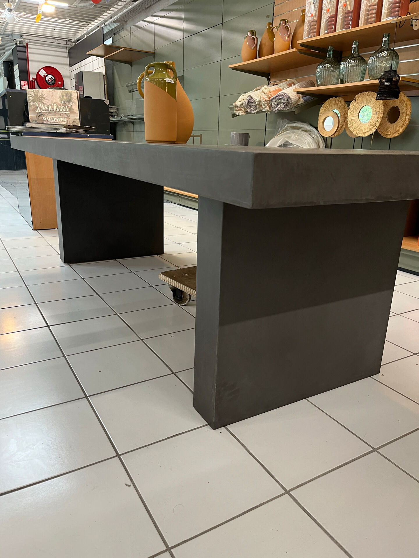 Micro-cement dining table