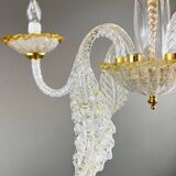 Murano glass chandelier with three lights, 20th century