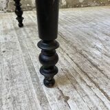 Oval pine farm table with 2m extensions