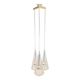 Italian Glass Fucsia 3 Pendant Lamp by Achille Castiglioni for Flos