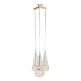 Suspension en verre fuchsia 3 par Achille Castiglioni pour Flos