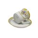 Cup with saucer, art nouveau, porcelain, Germany, 1950s