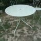 Green wrought iron garden furniture