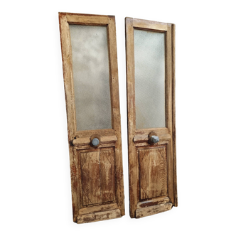 Antique set of doors, shop doors, oak