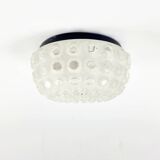 Mid-Century Bubble Glass Flush Mount from Limburg, Germany, 1960s
