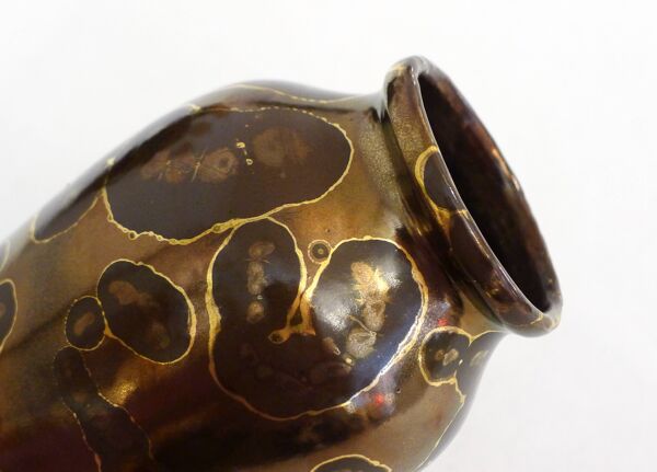 Vase cuivré doré L. Brisdoux