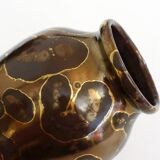 L. Brisdoux gilded copper vase