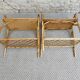 Pair of rattan bedside tables, 1960s-70s