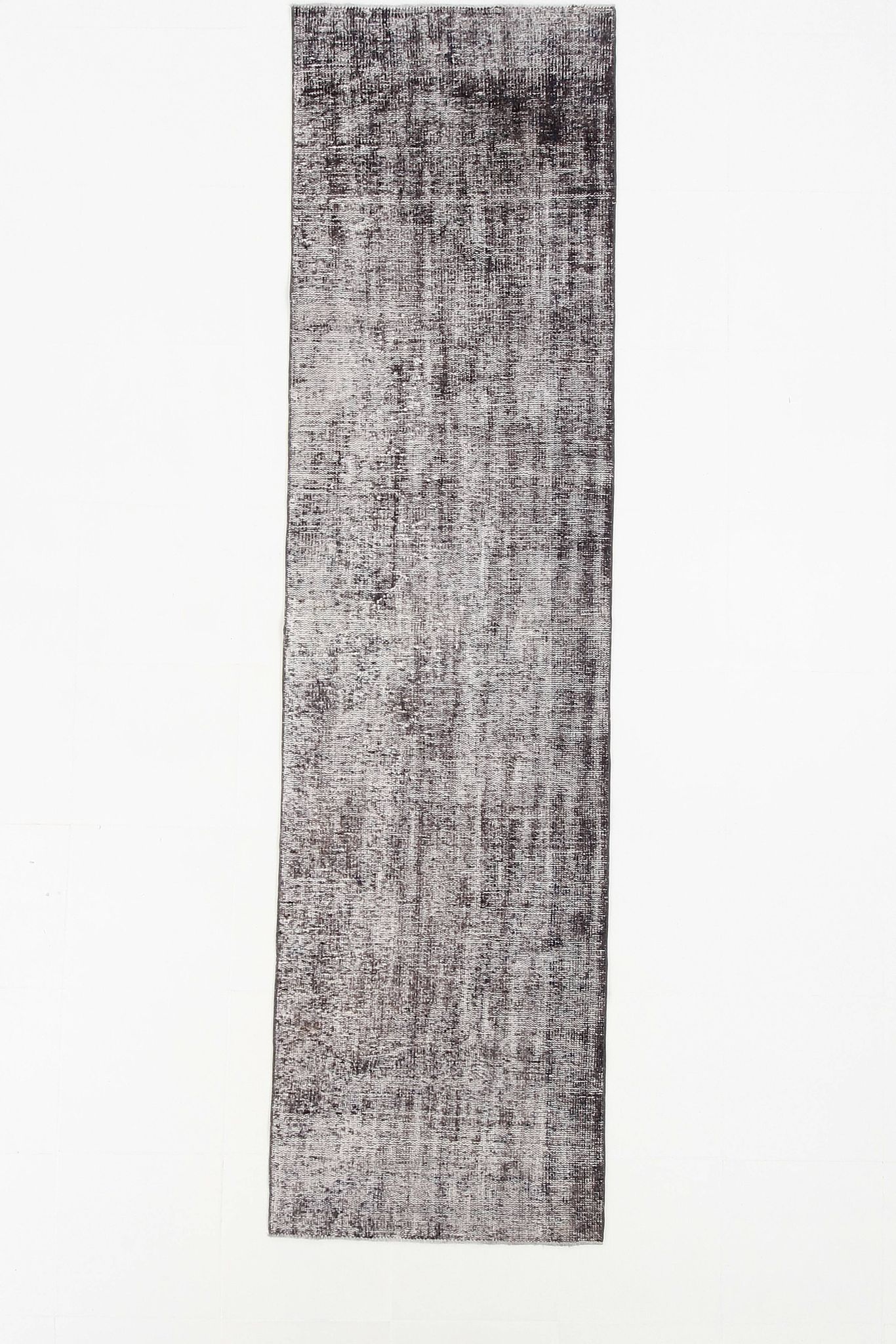 3x10 Rug For Hallway Gray Blue Turkish Vintage Runner Rug, 81x306Cm