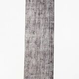 3x10 Rug For Hallway Gray Blue Turkish Vintage Runner Rug, 81x306Cm