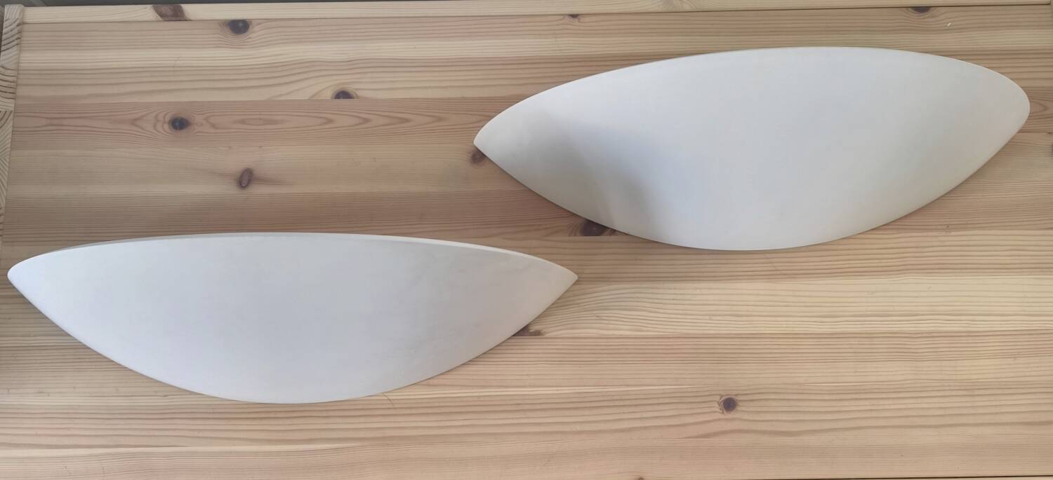 Pair of mineral wall lights from the SEDAP France workshop