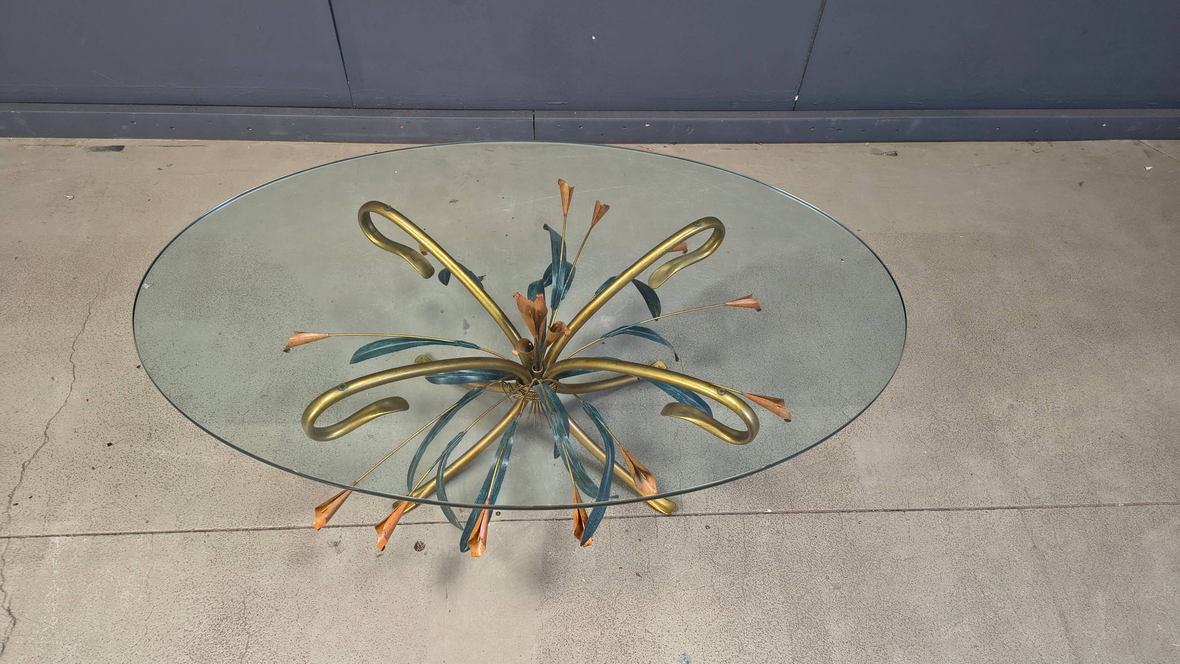 Table basse florentine dans le style de Hans Kögl, années 1970
