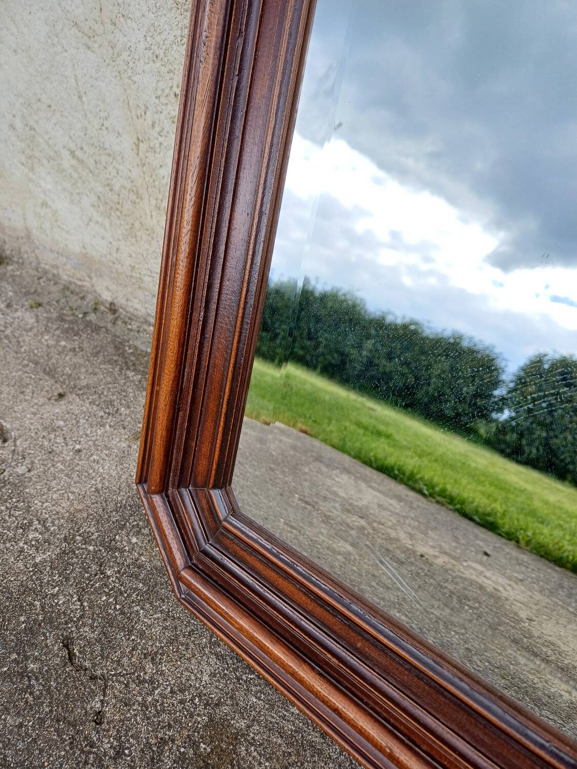 Wooden mirror
