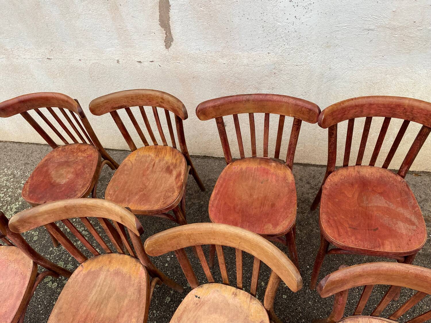 Set of 8 bistro chairs