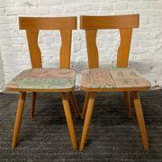 Pair of Scandinavian bistro chairs from the 50s-60s