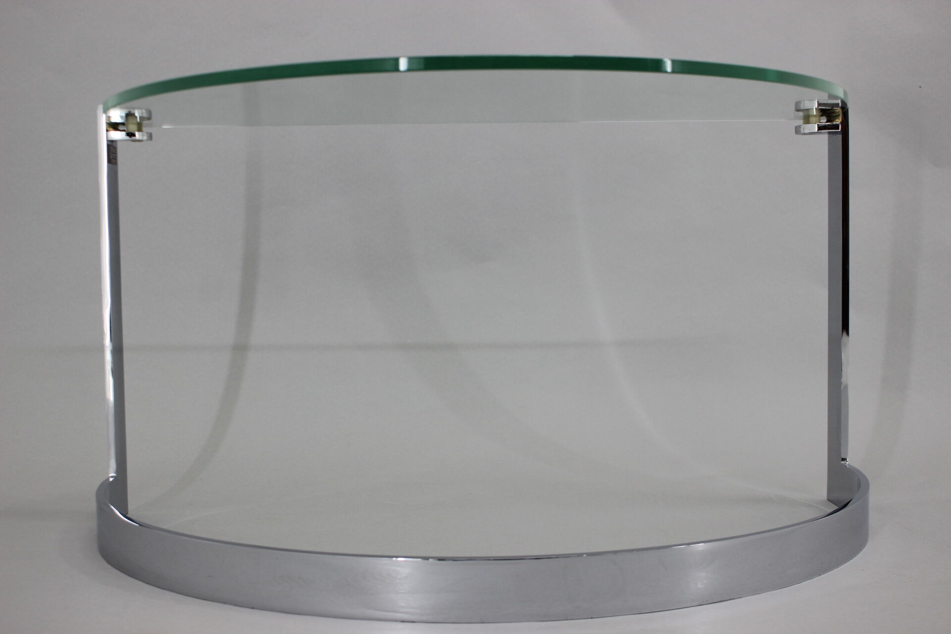 1980s Steel and Glass Side Table by Friedrich Moller for Ronald Schmitt Tische