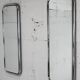 Pair of 70s tubular mirrors, chrome steel