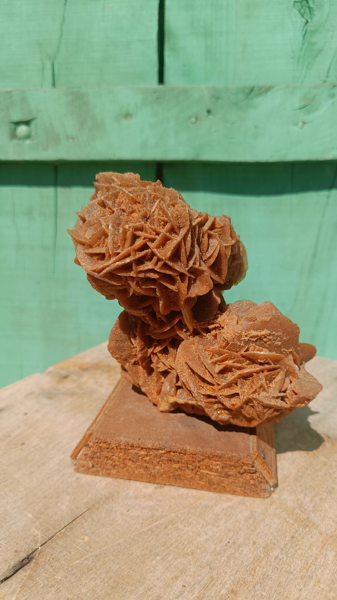 Rose des sables sur socle