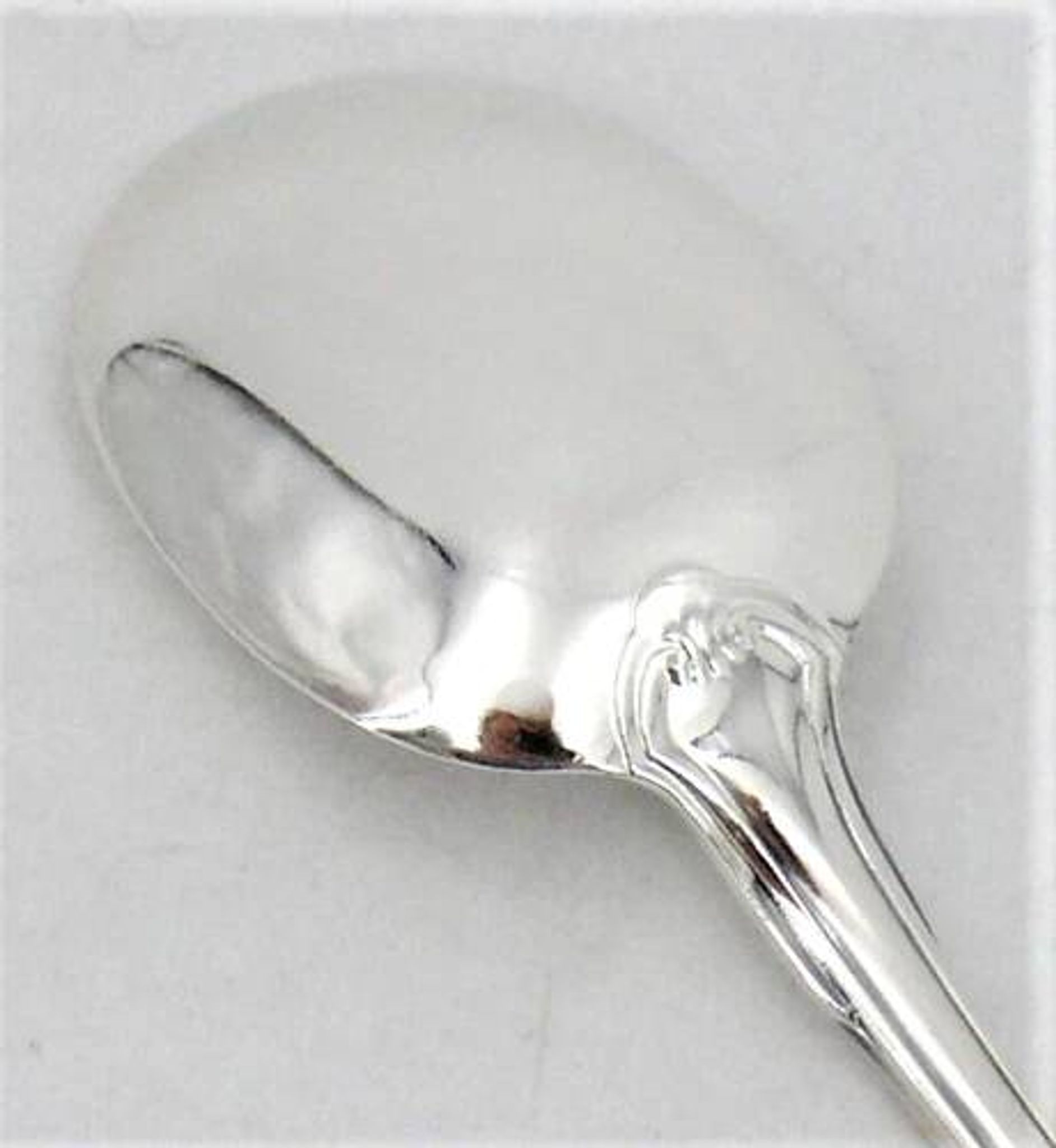 Christofle Vendome model 6 spoons, ice scoops, in silver-plated metal, 12.7 cm